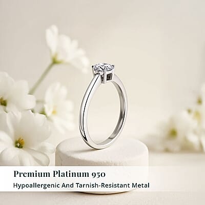 Luxuriant Lab Grown Diamond G VS 1.00 ctw Ring in 950 Platinum (Size 10.0) (Del. in 12-15 Days)