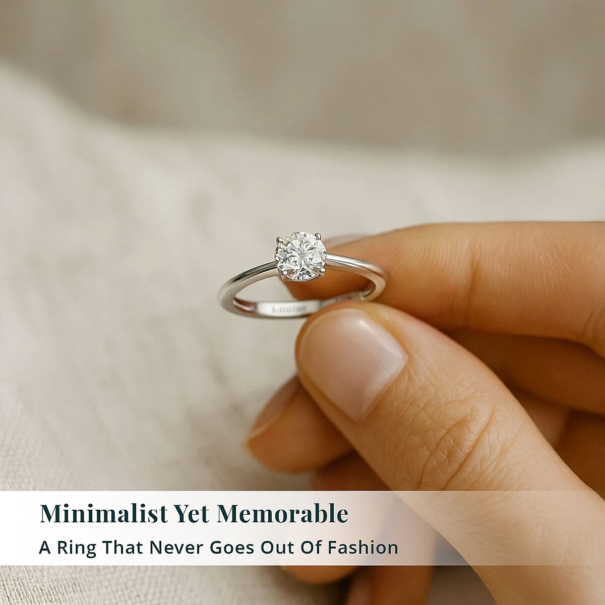 Luxuriant Lab Grown Diamond G VS 1.00 ctw Ring in 950 Platinum (Del. in 12-15 Days) image number 5