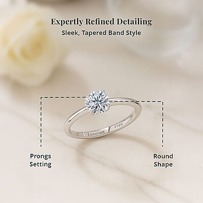 Luxuriant Lab Grown Diamond G VS 1.00 ctw Ring in 950 Platinum (Size 10.5) (Del. in 12-15 Days)