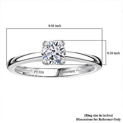 Luxuriant Lab Grown Diamond G VS 1.00 ctw Ring in 950 Platinum (Size 10.5) (Del. in 12-15 Days)
