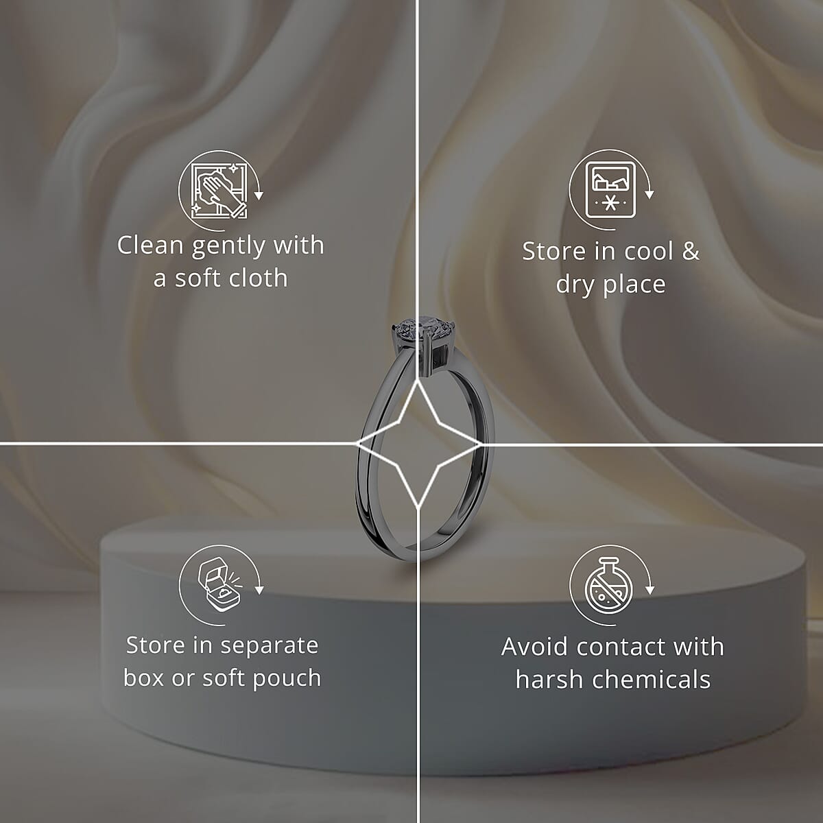 Luxuriant Lab Grown Diamond G VS 0.50 ctw Ring in 950 Platinum (Size 5.0) (Del. in 12-15 Days) image number 6