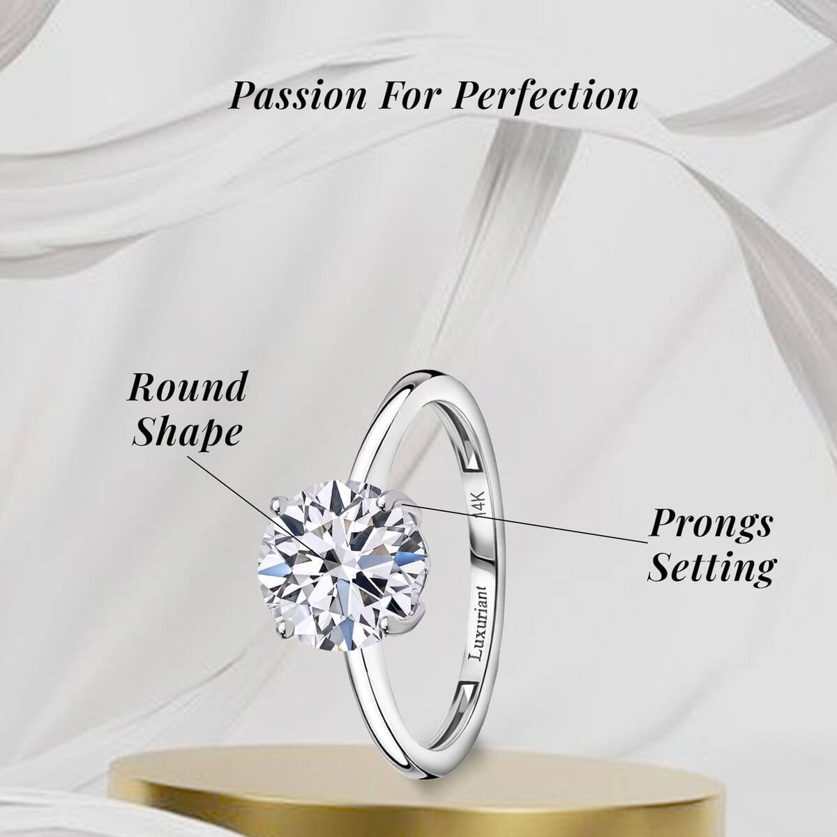 IGI Certified Luxuriant Lab Grown Diamond G VS 3.00 ctw Ring in 14K White Gold (Size 10.0) (Del. in 12-15 Days) image number 5