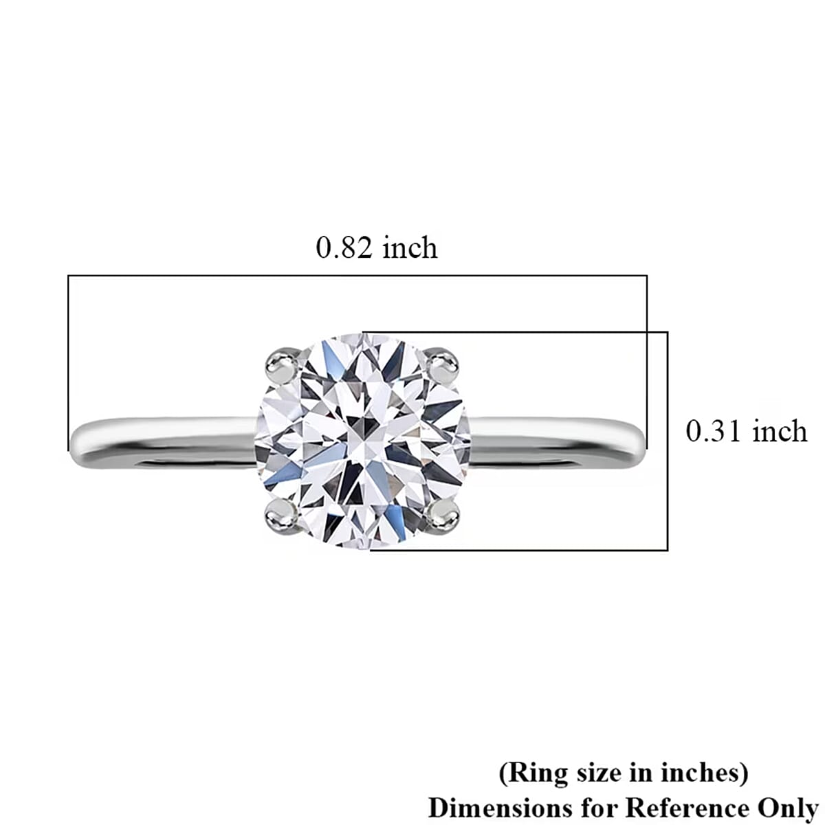 IGI Certified Luxuriant Lab Grown Diamond G VS 3.00 ctw Ring in 14K White Gold (Size 5.0) (Del. in 12-15 Days) image number 7