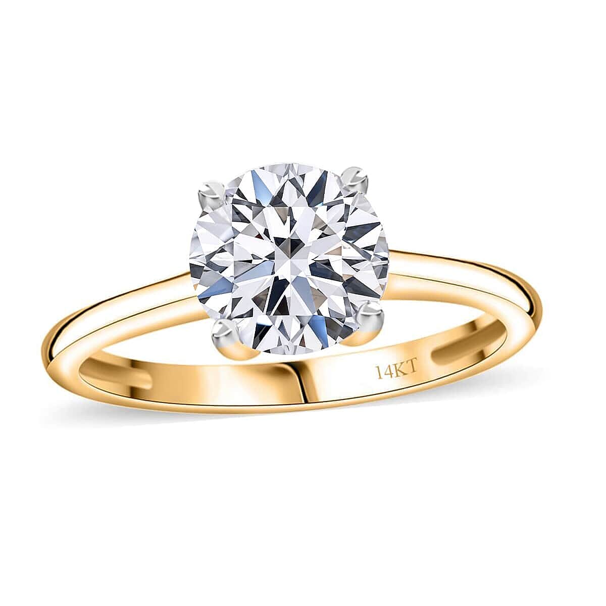 IGI Certified Luxuriant Lab Grown Diamond G VS 3.00 ctw Ring in 14K Yellow Gold (Size 10.5) (Del. in 12-15 Days) image number 0