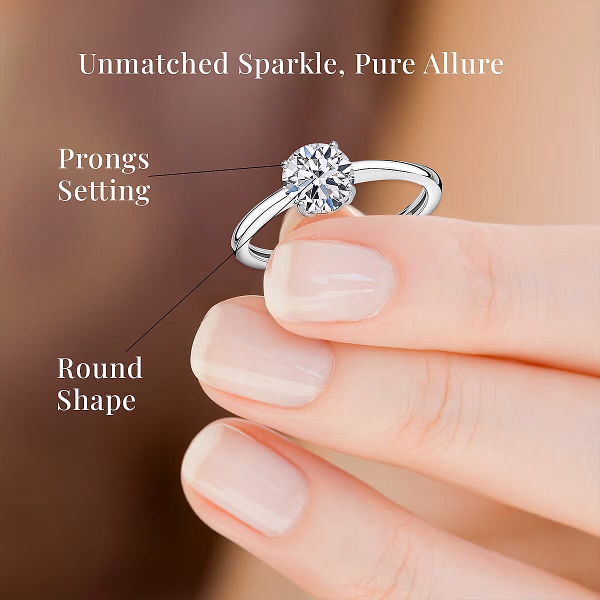 Luxuriant Lab Grown Diamond G-H SI 1.50 ctw Ring in Platinum Over Sterling Silver (Size 7.0) (Del. in 12-15 Days) image number 5