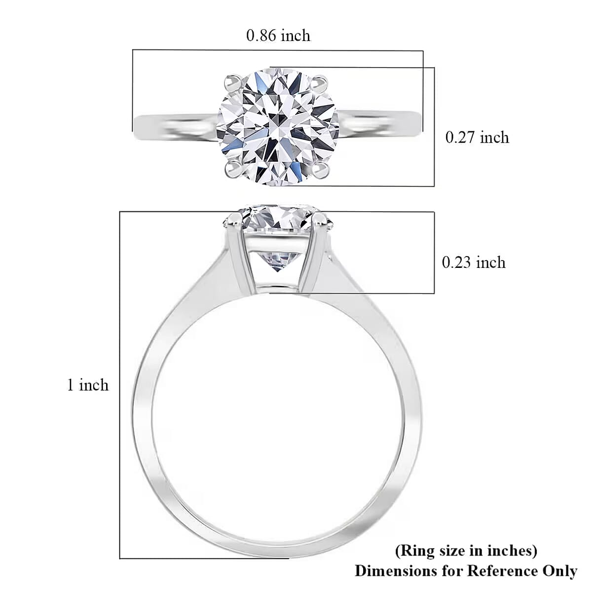 Luxuriant Lab Grown Diamond G-H SI 1.50 ctw Ring in Platinum Over Sterling Silver (Size 7.0) (Del. in 12-15 Days) image number 7