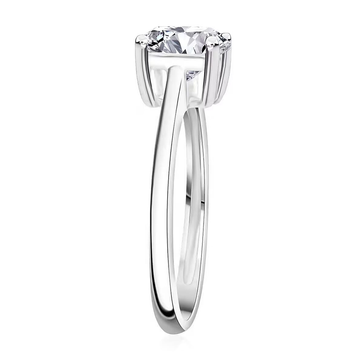 Luxuriant Lab Grown Diamond G-H SI 1.50 ctw Ring in Platinum Over Sterling Silver (Size 7.0) (Del. in 12-15 Days) image number 8