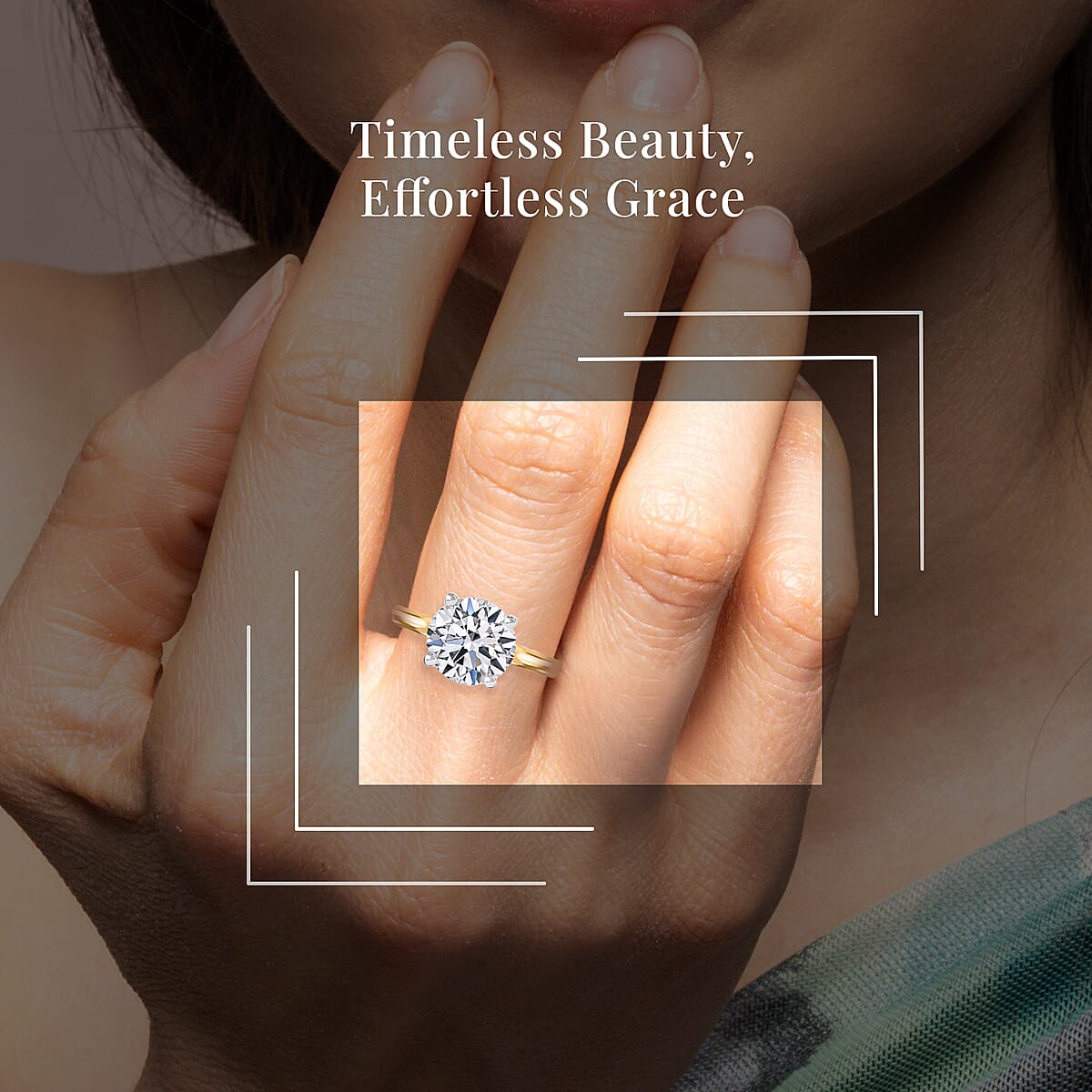 Luxuriant Lab Grown Diamond G-H SI 1.50 ctw Ring in Vermeil Yellow Gold Over Sterling Silver (Size 7.0) (Del. in 12-15 Days) image number 1