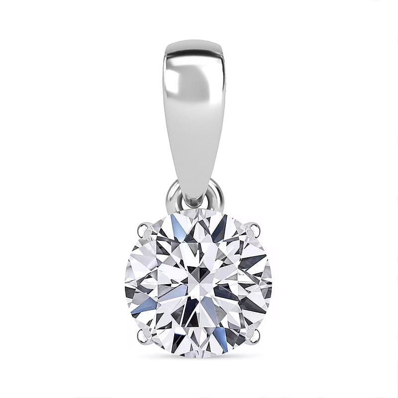 Luxuriant Lab Grown Diamond G VS 1.50 ctw Pendant without Chain in 14K White Gold