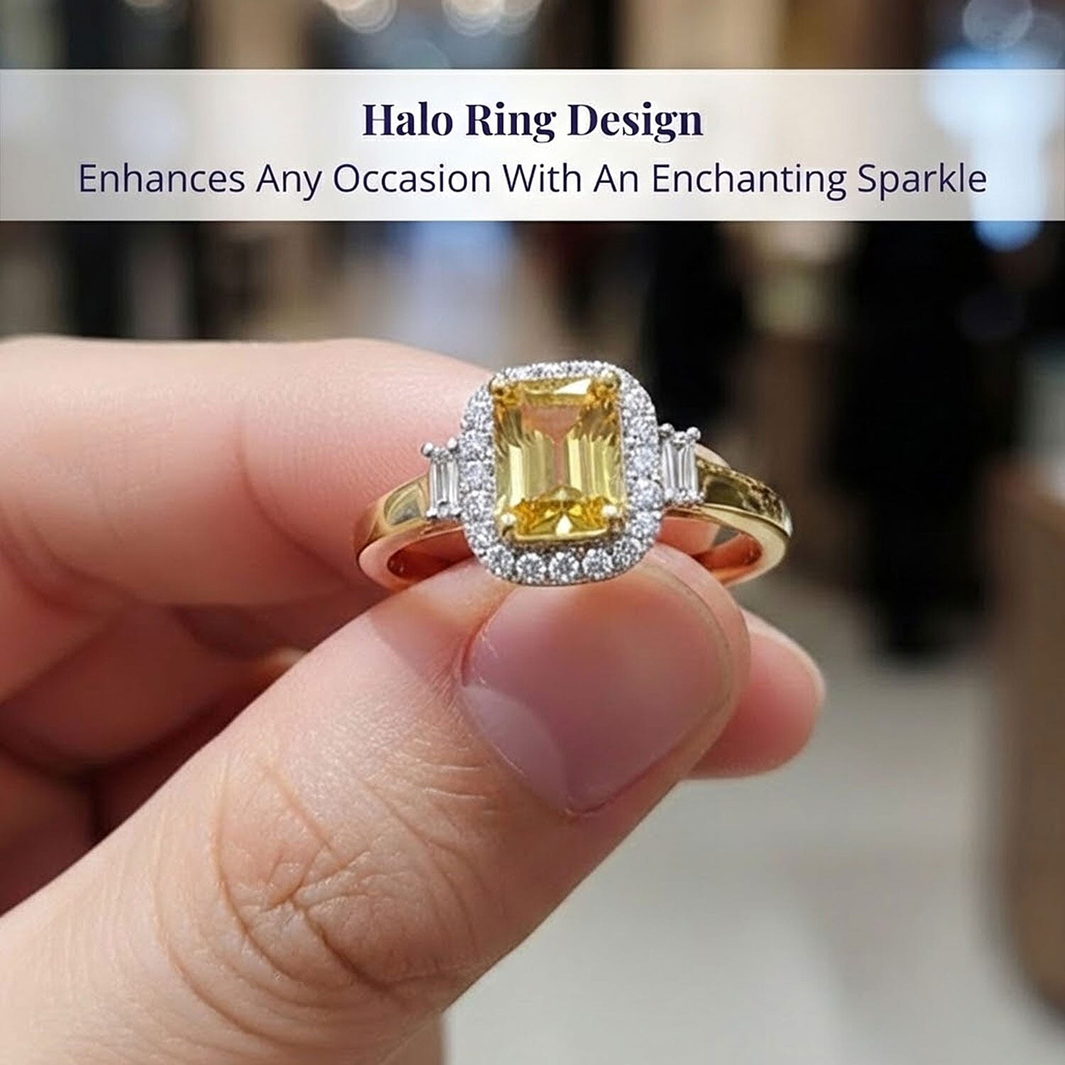 Certified & Appraised Luxoro AAA Madagascar Yellow Sapphire and I2 Diamond 1.31 ctw Ring in 10K Yellow Gold (Size 10.0)