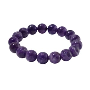 Bi-Color Amethyst 200.00 ctw Beaded Stretch Bracelet