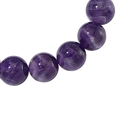 Bi-Color Amethyst 200.00 ctw Beaded Stretch Bracelet