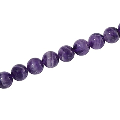 Bi-Color Amethyst 500.00 ctw Beaded Necklace in Stainless Steel 20 Inches