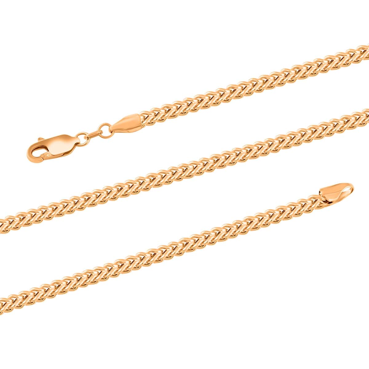 3.2mm Box Franco Necklace in 10K Yellow Gold 11.10 Grams 26 Inches image number 1