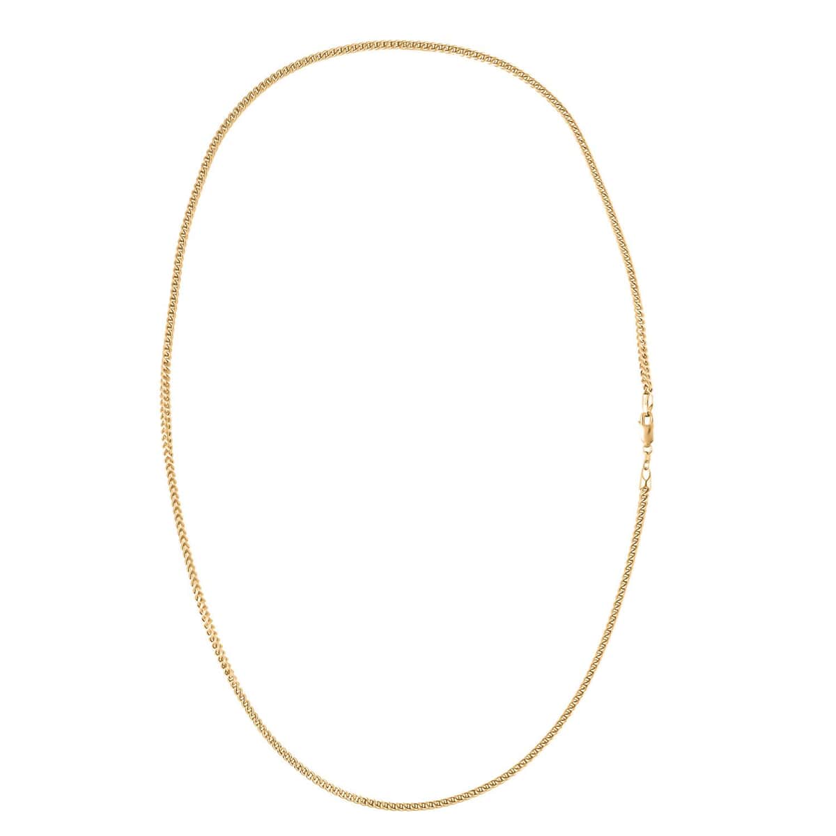 3.2mm Box Franco Necklace in 10K Yellow Gold 11.10 Grams 26 Inches image number 3