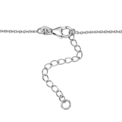 D'Joy Yellow Diamond 2.75 ctw Knotted Necklace in Rhodium Over Sterling Silver 18 Inches