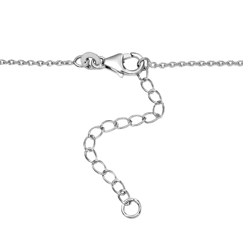 D'Joy Yellow Diamond 2.75 ctw Knotted Necklace in Rhodium Over Sterling Silver 18 Inches