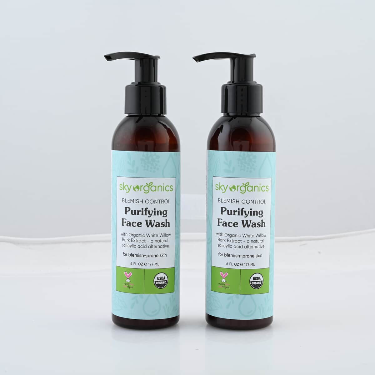 Closeout Sky Organics Purifying Face Wash with Willow Bark Extract BOGO (2x6oz) image number 0