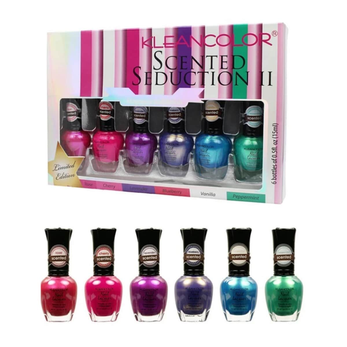 Closeout KleanColor Scented Seduction II Nail Polish Sets-6pc image number 0