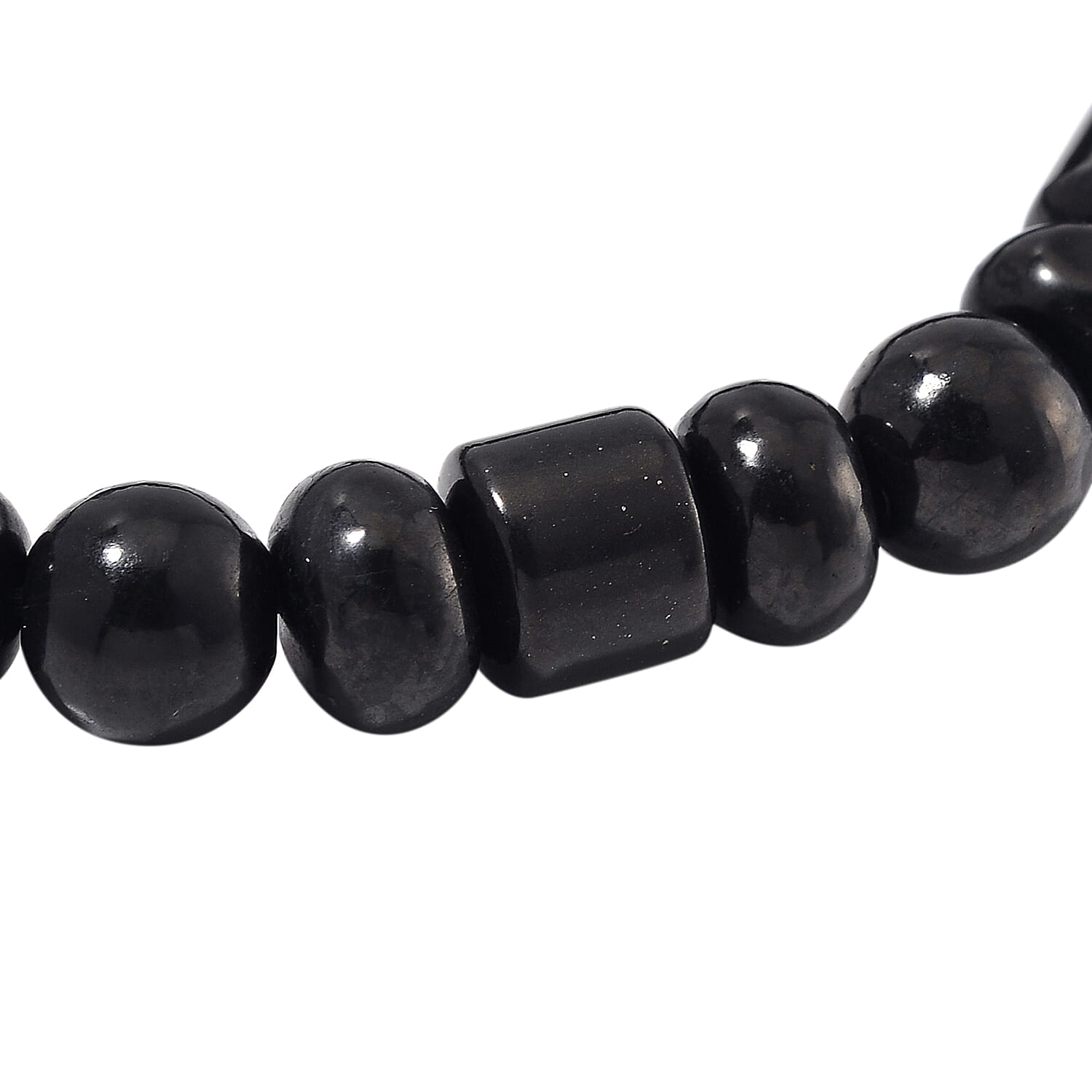 Shungite 90.00 ctw Roundel Stretch Bracelet