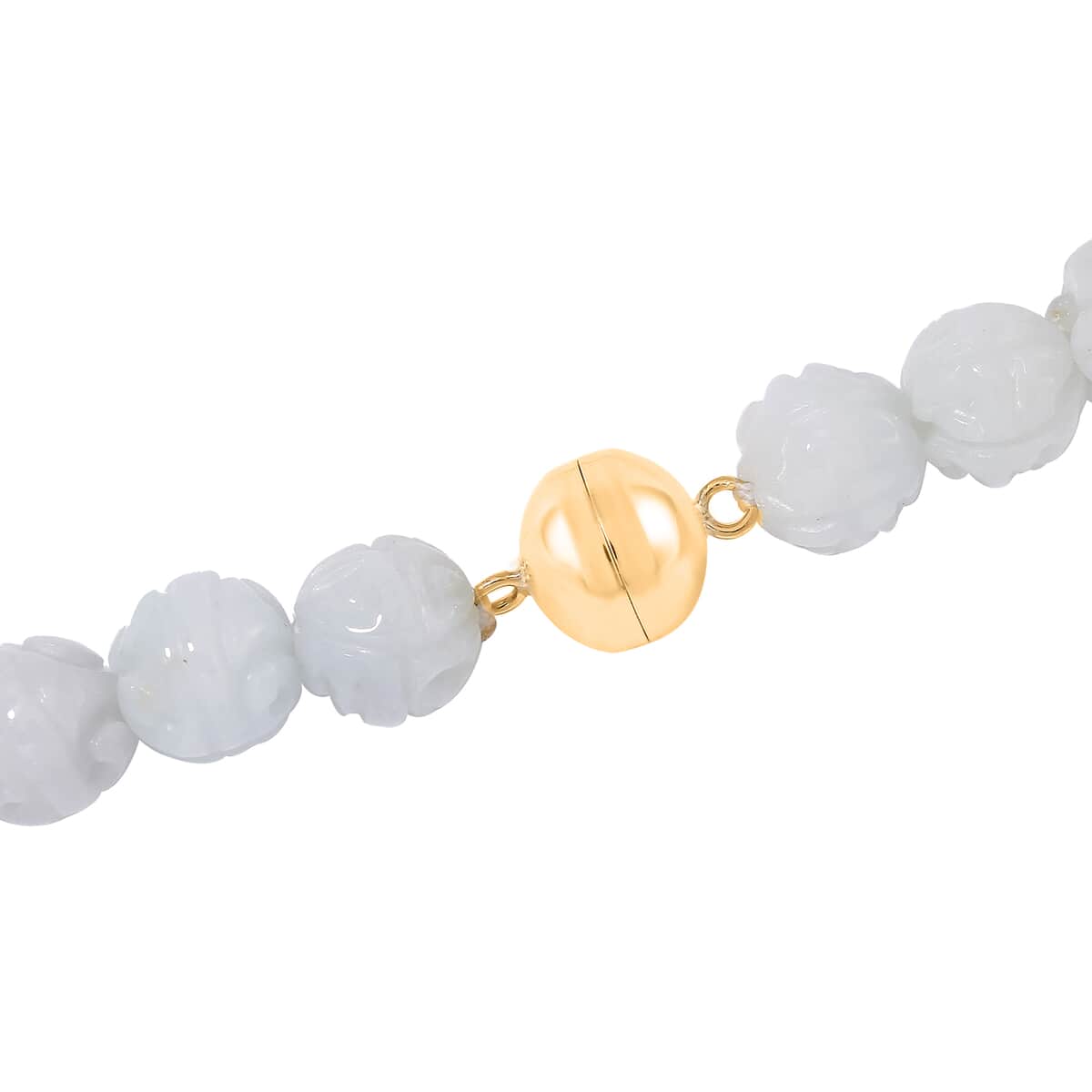 Natural Jade 403.00 ctw Carved Beaded Necklace with Dragon Turtle Charm in 14K YG Over Sterling Silver 20 Inches (Del. in 8-10 Days) image number 4