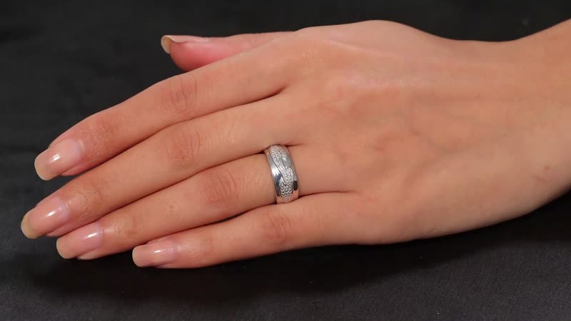Karis White Diamond Accent Band Ring
