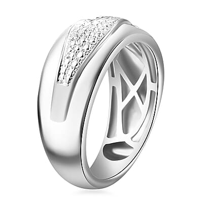 Karis White Diamond Accent Ring in Platinum Bond (Size 10.0)