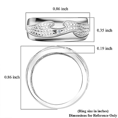 Karis White Diamond Accent Ring in Platinum Bond (Size 10.0)