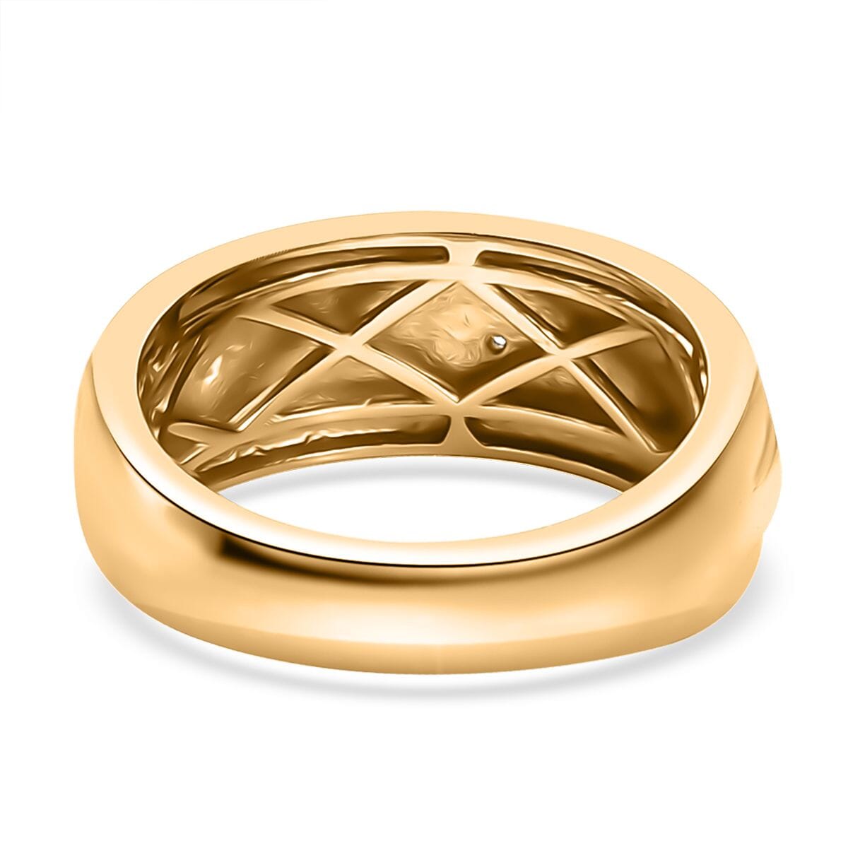 Karis White Diamond Accent Ring in 18K YG Plated (Size 7.0) image number 4
