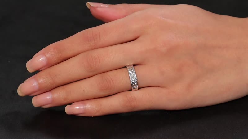 Karis White Diamond Accent Trinity Band Ring