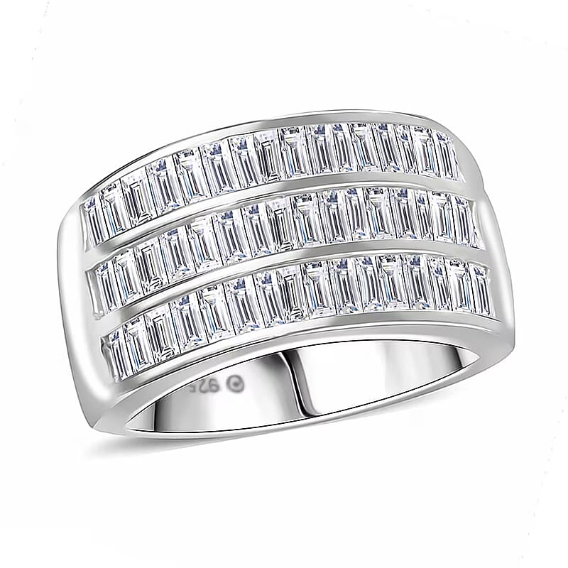 Luxuriant Lab Grown Diamond 1.05 ctw Ring in Sterling Silver (Size 7.0)