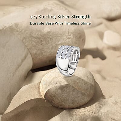 Luxuriant Lab Grown Diamond 1.05 ctw Ring in Sterling Silver (Size 7.0)