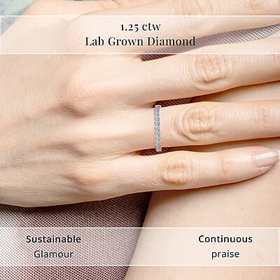 Luxuriant Lab Grown Diamond 1.25 ctw Ring in 14K Yellow Gold (Size 7.0)
