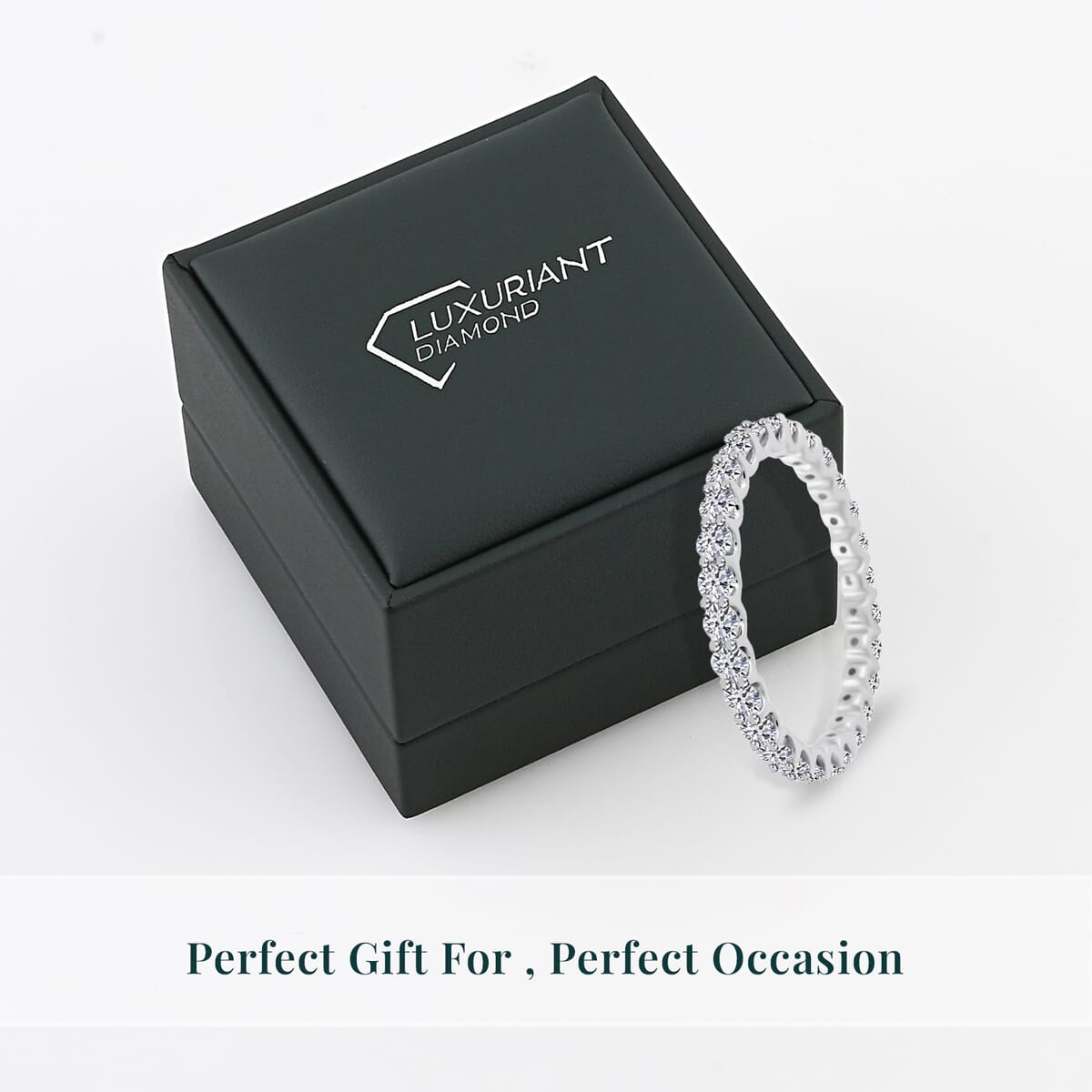 Luxuriant Lab Grown Diamond 1.25 ctw Ring in 14K White Gold (Size 7.0) image number 6