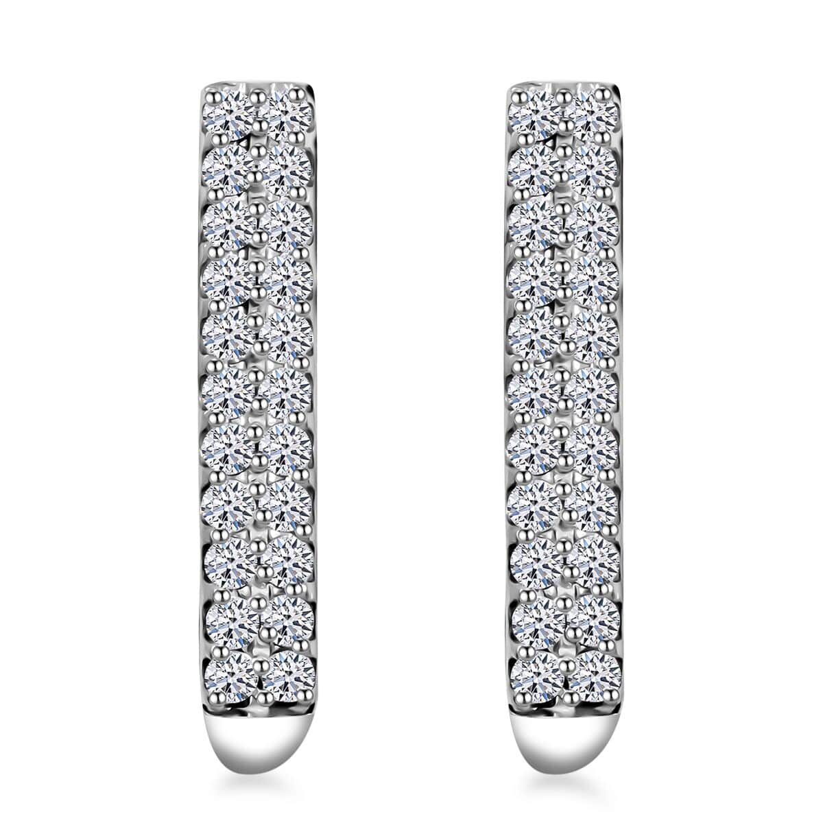 Luxuriant Lab Grown Diamond G SI 1.30 ctw Earrings in Sterling Silver image number 0