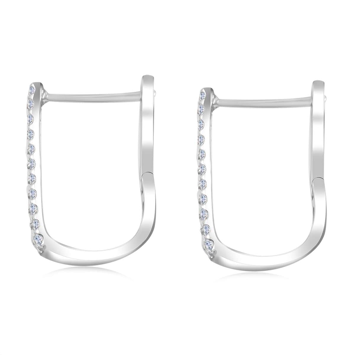 Luxuriant Lab Grown Diamond G SI 1.30 ctw Earrings in Sterling Silver image number 3