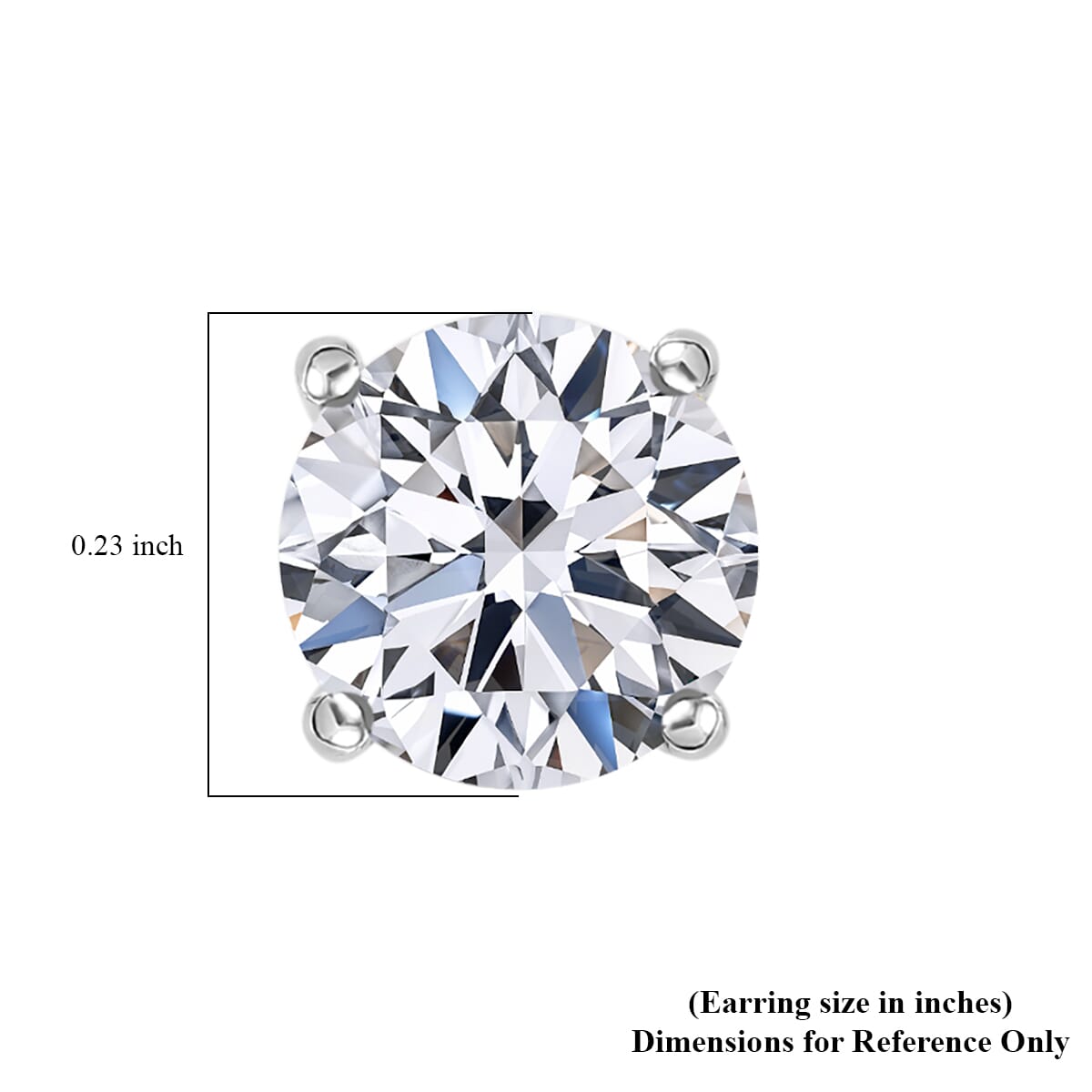 14K White Gold Luxuriant Lab Grown Diamond(G SI) Stud Earrings 1.50 ctw image number 4