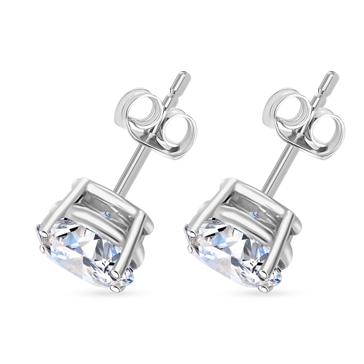 Luxuriant Lab Grown Diamond 2.50 ctw Stud Earrings in 14K White Gold image number 3