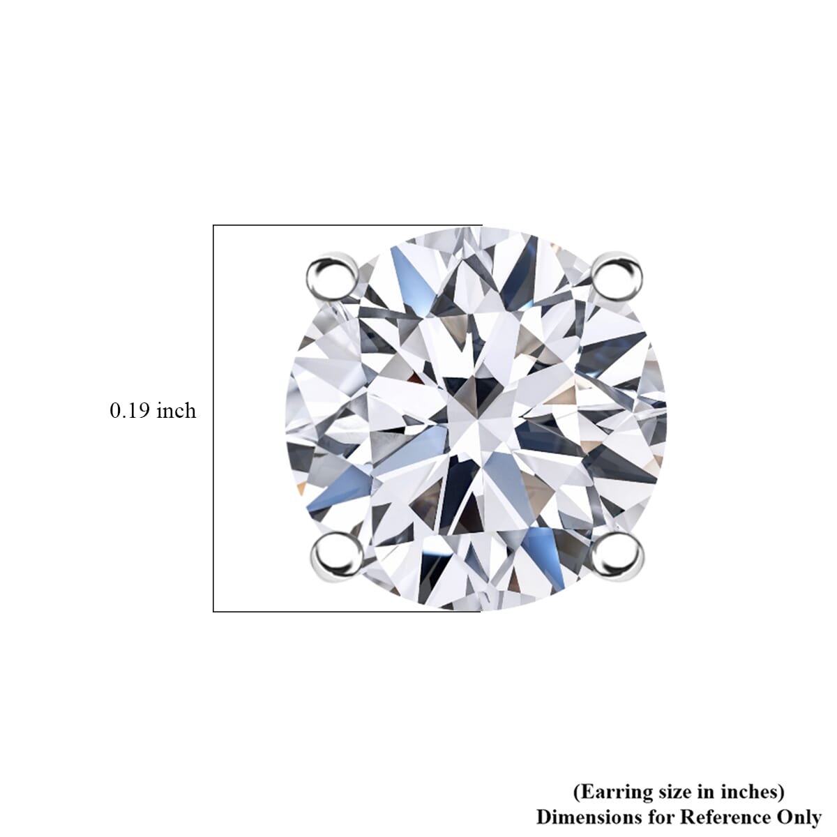 Luxuriant Lab Grown Diamond 2.50 ctw Stud Earrings in 14K White Gold image number 4