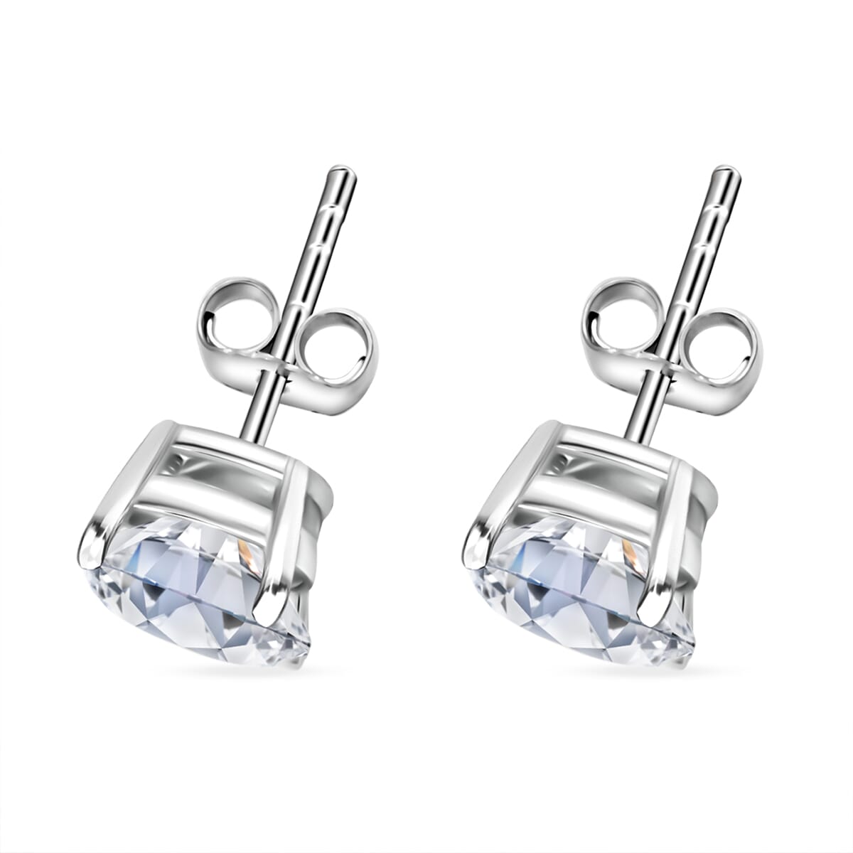 Luxuriant Lab Grown Diamond G VS 3.00 ctw Stud Earrings in 14K White Gold image number 3