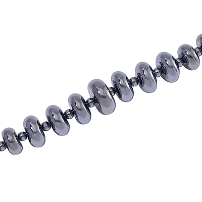 EverTrue Terahertz 8mm 240 ctw Beaded Graduation Necklace 20 Inches in Stainless Steel