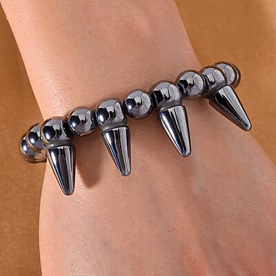 Terahertz Beaded 130.00 ctw Stretch Bracelet 
