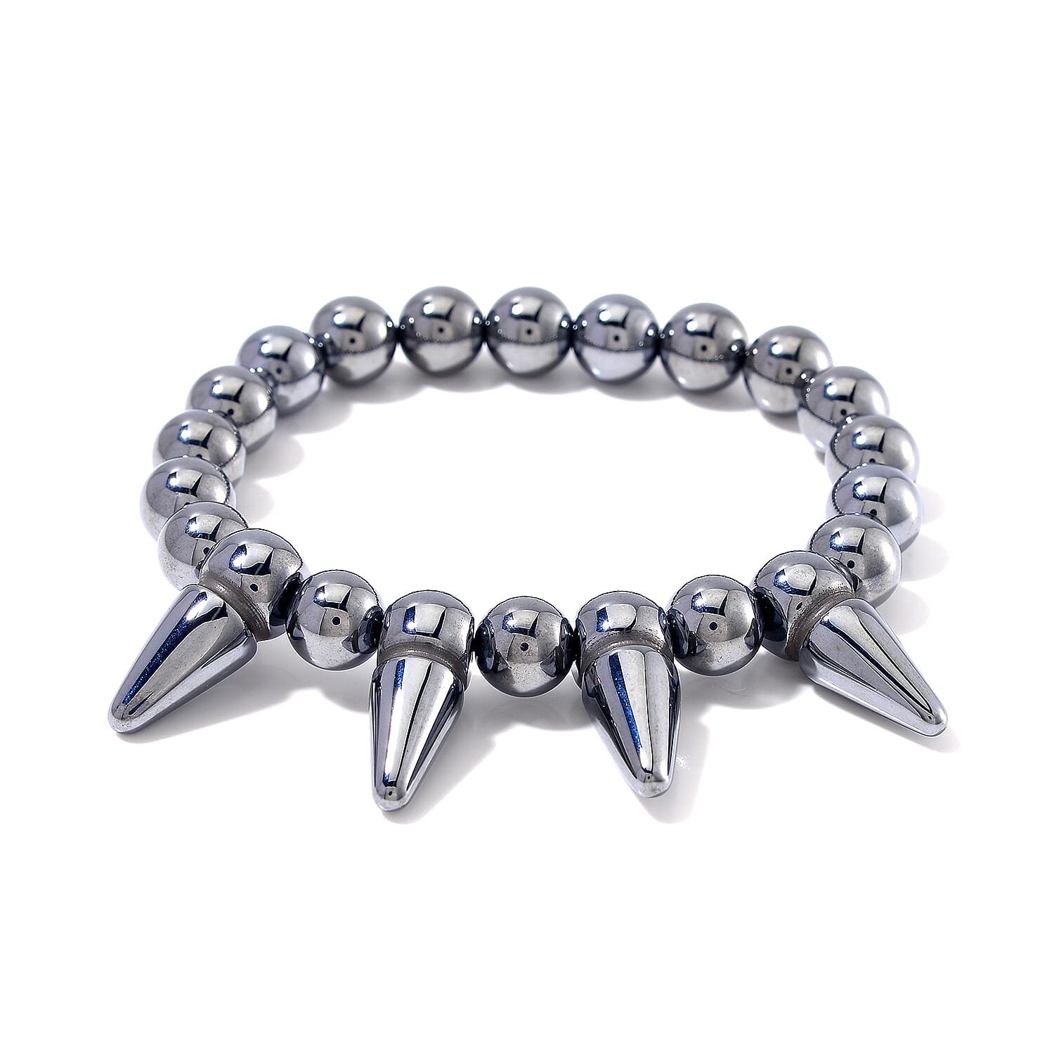 Terahertz Beaded 130.00 ctw Stretch Bracelet 