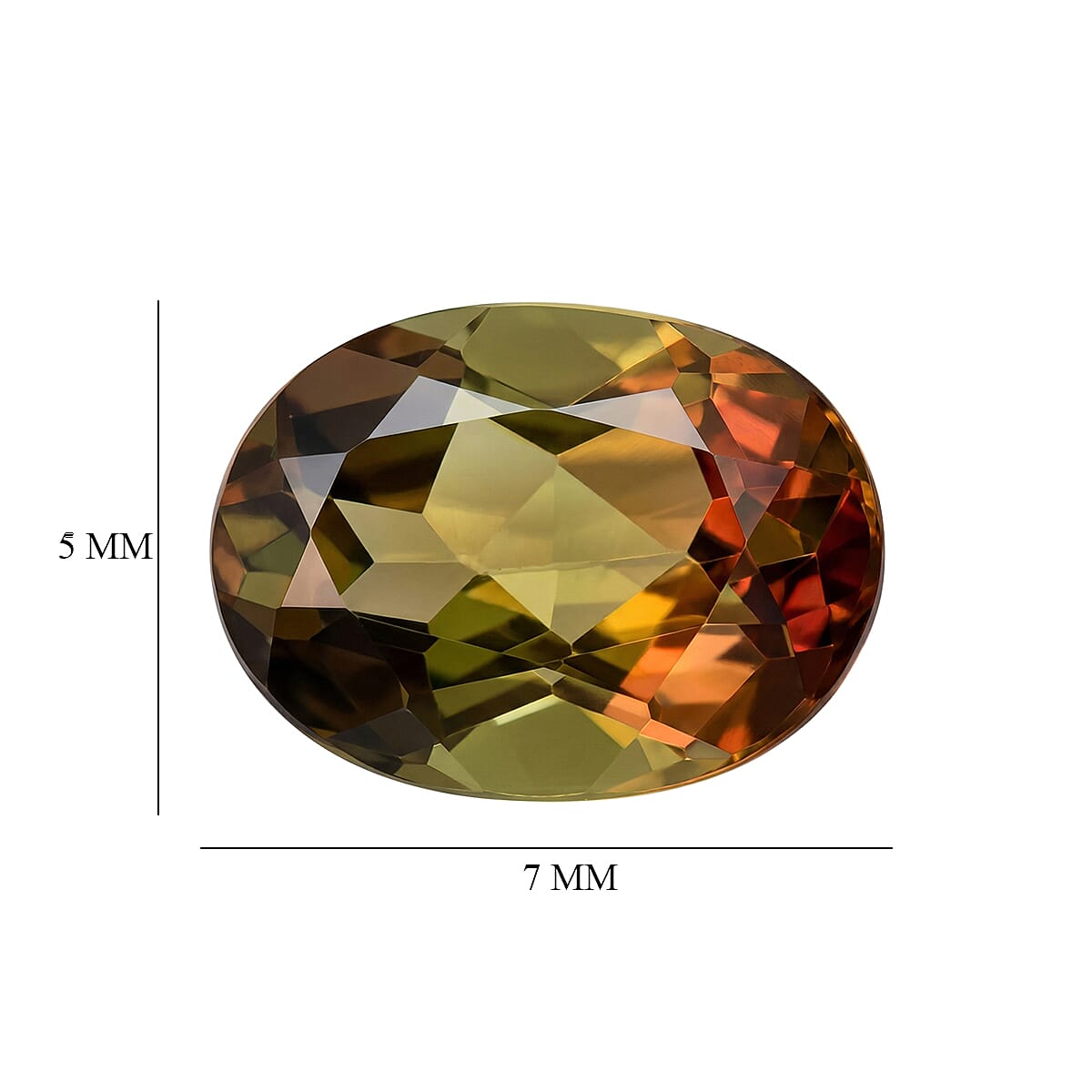 AAAA Jenipapo Andalusite (Ovl 7x5 mm) 0.70 ctw