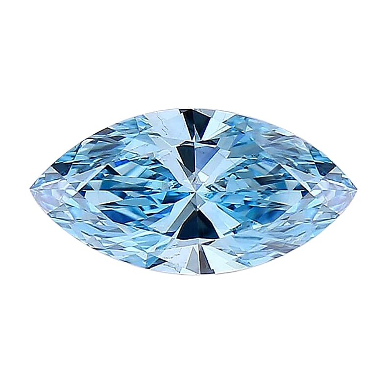 IGI Certified Luxuriant Lab Grown Blue Diamond VS2 (Mrq Mix Mix Size) 3.50 ctw