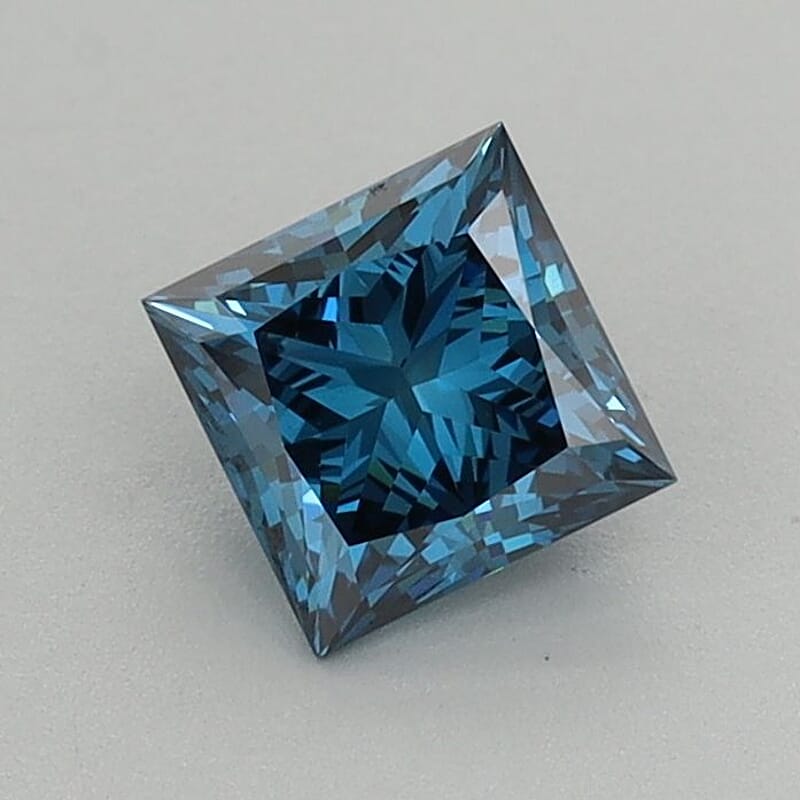 IGI Certified Luxuriant Lab Grown Blue Diamond VS2 (Sqr Mix Mix Size) 3.50 ctw