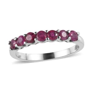 Doorbuster Ruby Ring in Stainless Steel (Size 10.0) 1.10 ctw