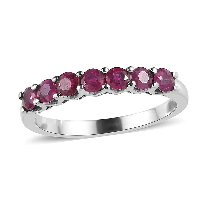 Ruby Ring in Stainless Steel (Size 10.0) 1.10 ctw