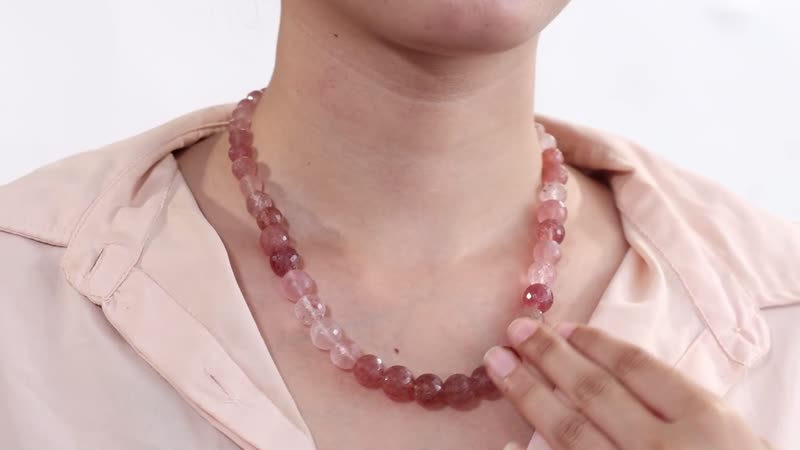 Tanzanian Natronite 280.00 ctw Beaded Necklace in Rhodium Over Sterling Silver 18 Inches
