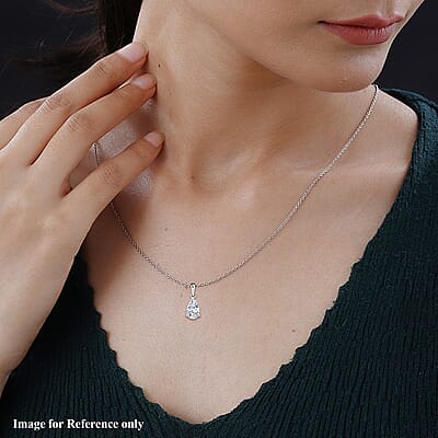 SGL Certified Luxuriant Lab Grown Diamond 2.00 ctw Solitaire Pendant in 950 Platinum